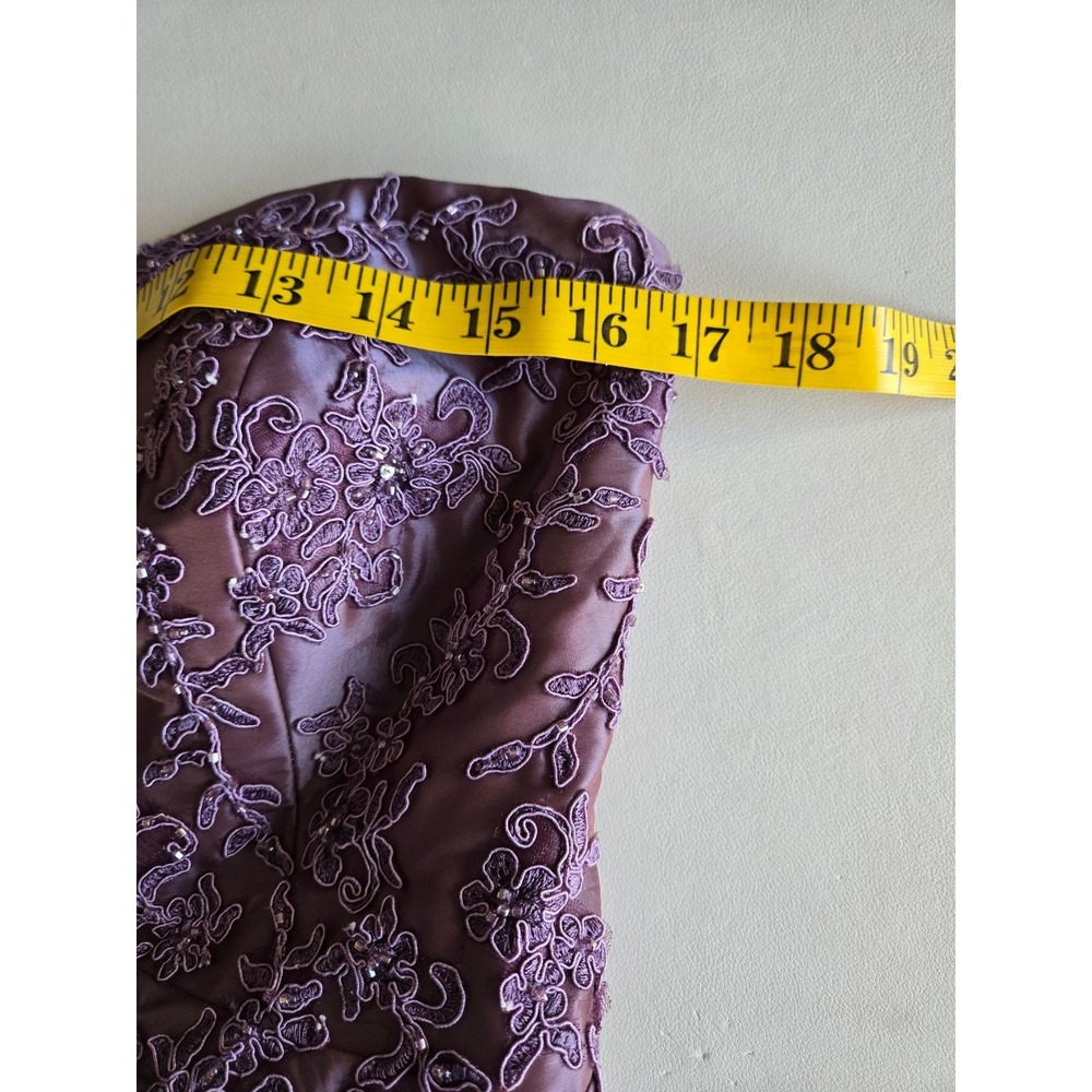 Jade Lavender Beaded Mermaid Gown & Bolero Set Size 8 Formal Mother of the Bride - Picture 8 of 14